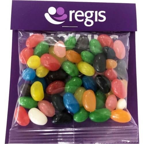 Billboard with Candy 50g Jelly Bean Bag CACC084A50 Various Colours