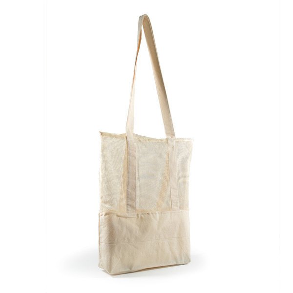 Scoot Calico Mesh Tote Bag LL528 Cream