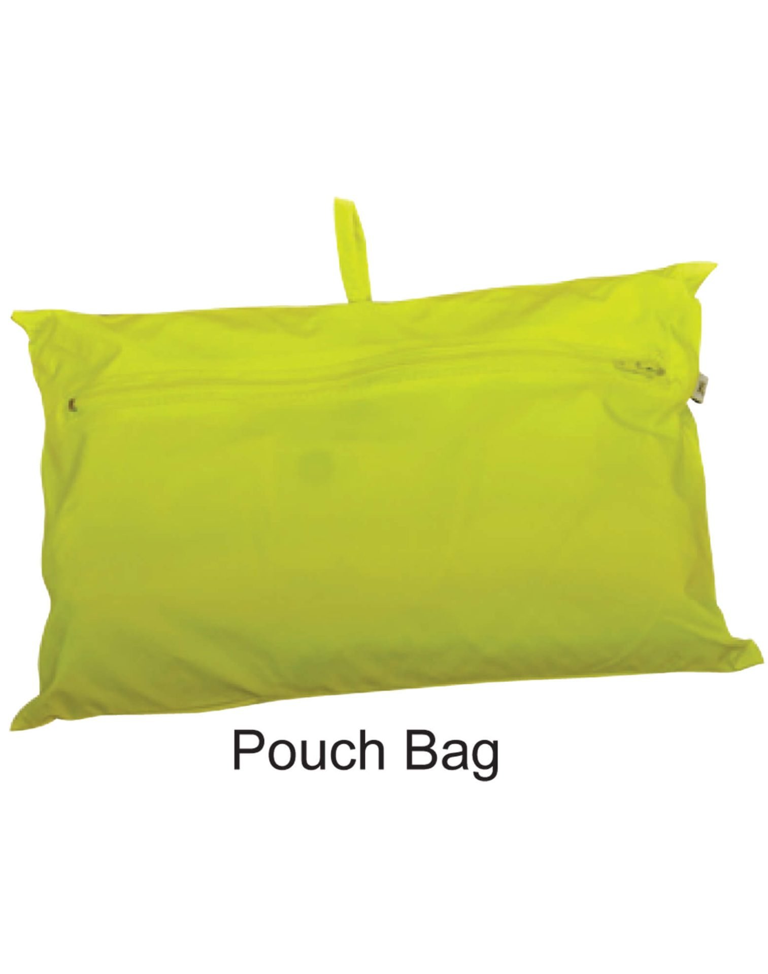 Hi Vis Spray Jacket With Pouch Unisex Fluoro Yellow CASW27 Pouch Bag