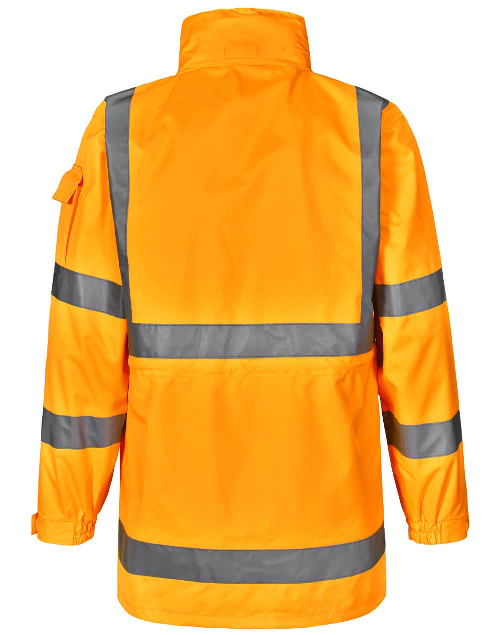 Vic Rail Hi Vis Safety Jacket Unisex CASW75 Orange Back Workwear Jacket