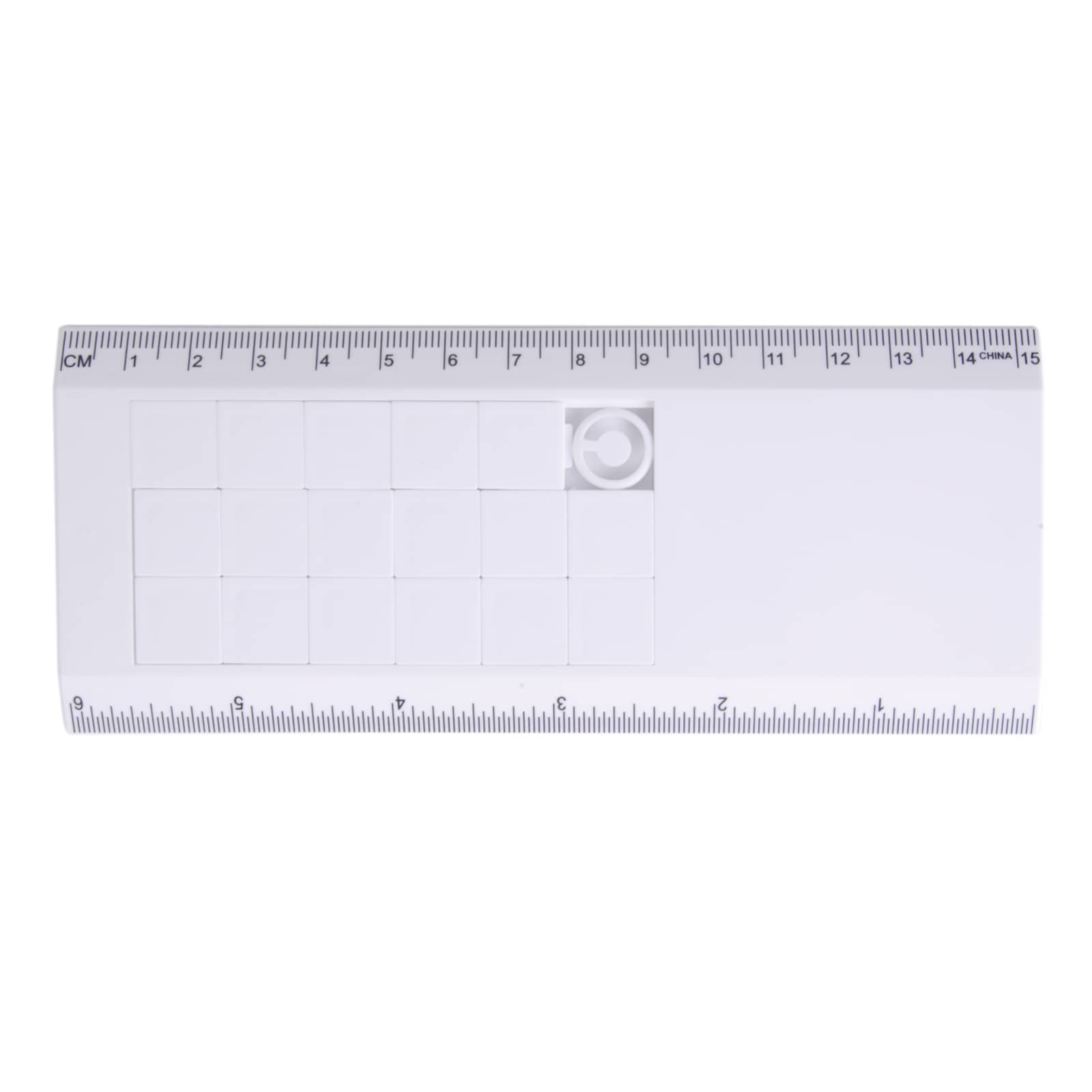 Amaze Slider Puzzle Ruler CALL891 Unbranded White Top View
