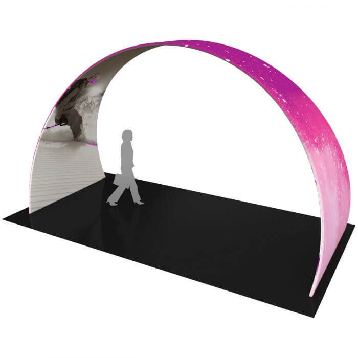 Custom 6m Stretch Fabric Archway CAEDCust0006 Branded Custom Colours Side View Lifestyle Image 1