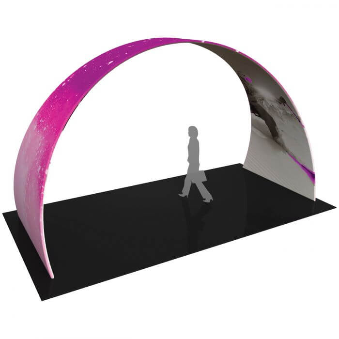 Custom 6m Stretch Fabric Archway CAEDCust0006 Branded Custom Colours Side View Lifestyle Image 3
