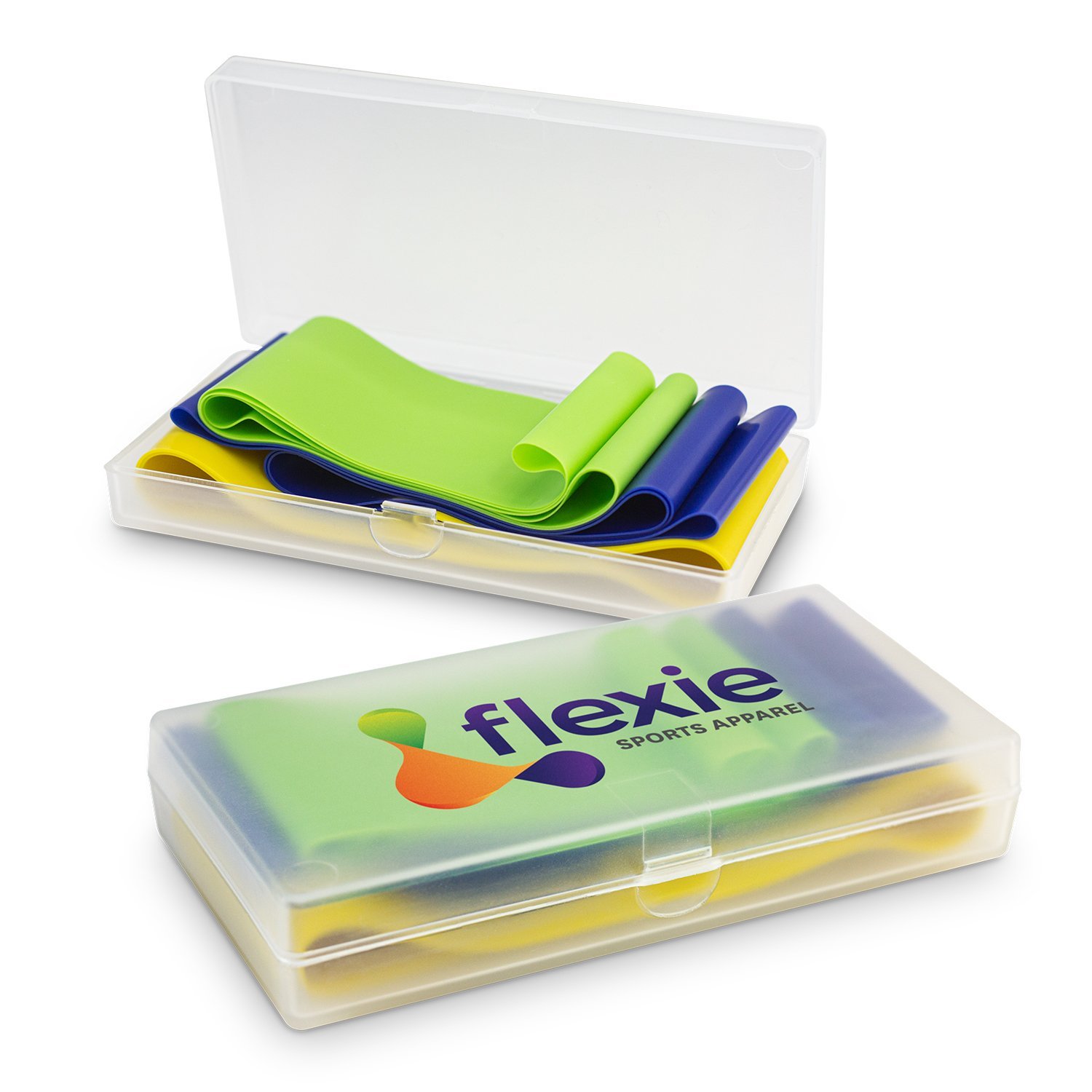 Promotional Products Exercise Bands In Case With Direct Digital Print