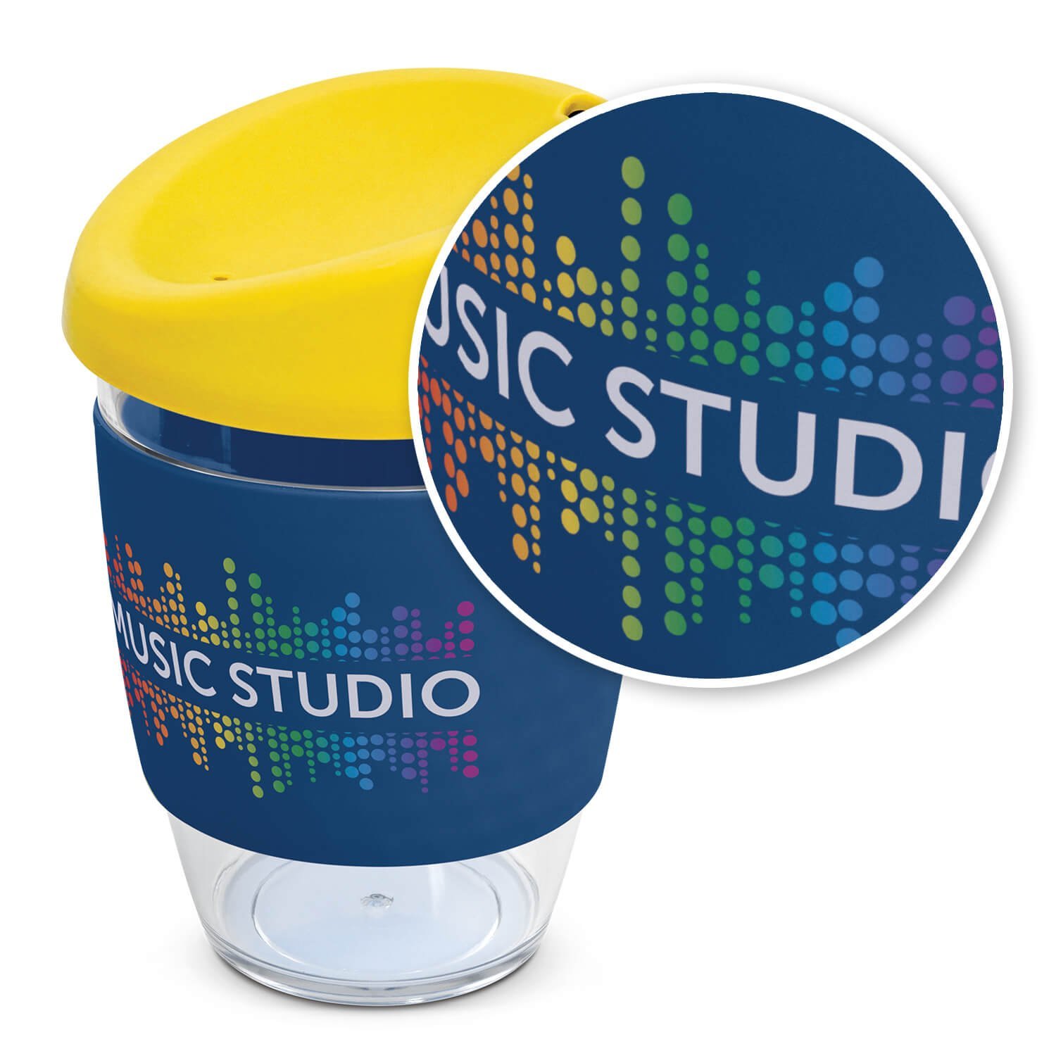 Promotional Products Reusable Coffee Cup With Full Colour Silicone Digital Print2