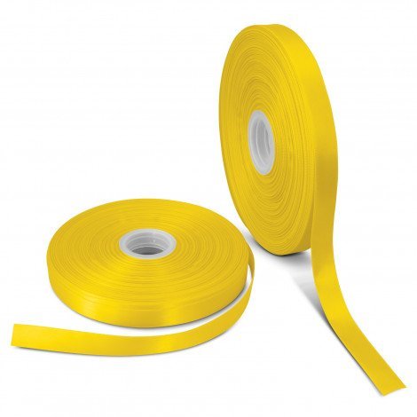 Branded Gift Ribbon 15mm CA116911 Unbranded Yellow Side View