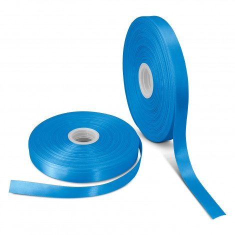 Branded Gift Ribbon 20mm CA116912 Unbranded Light Blue Side View