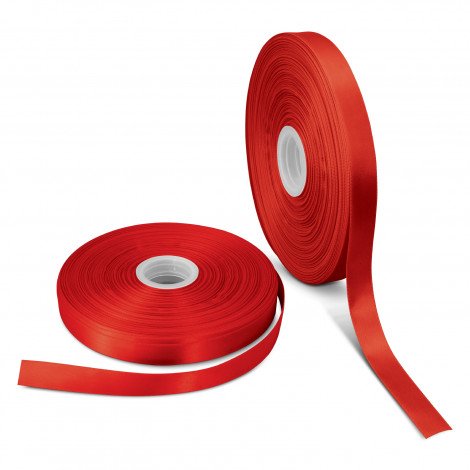 Branded Gift Ribbon 20mm CA116912 Unbranded Red Side View