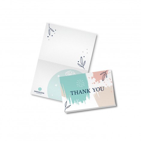 Full Colour Custom Printed Greeting Cards A7 CA121195 Branded Various Colours Front View