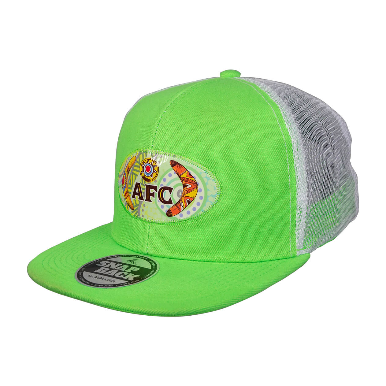 Supaflex Branded Trucker Cap Lime Green