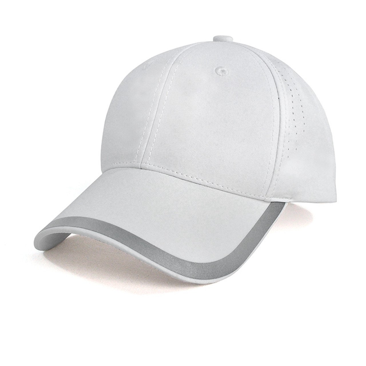 Reflex Cap CAAH163 Unbranded White Front Side View
