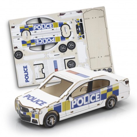 Custom Craft Wooden Model Car CA126457 Branded Various Colours Side View