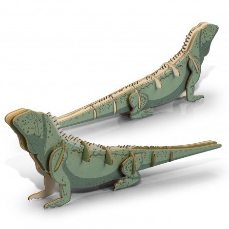 Custom Craft Wooden Model Lizard CA124046 Unbranded Various Colours Front View