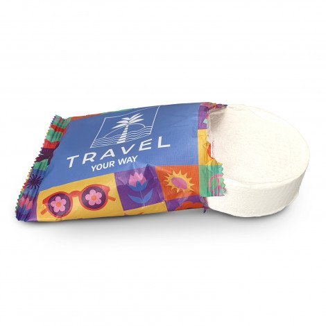Compressed Towel CA126070 Branded Various Colours Side View Compressed Towel CA126070 Branded Various Colours Side View