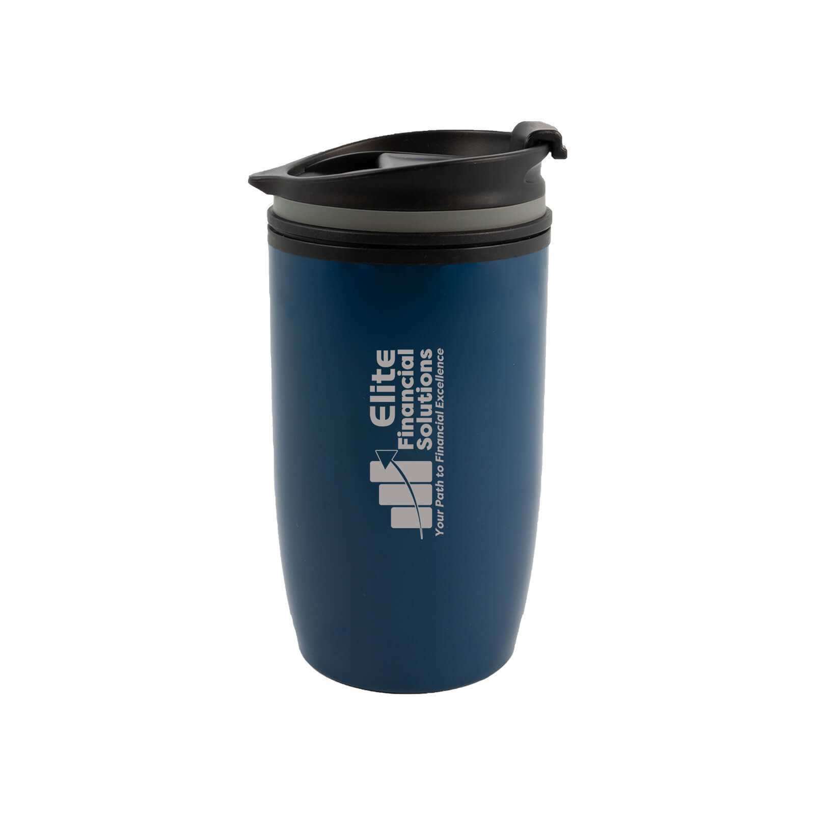 Eagle Reusable Coffee Cup CALL0997 Branded Navy Side View