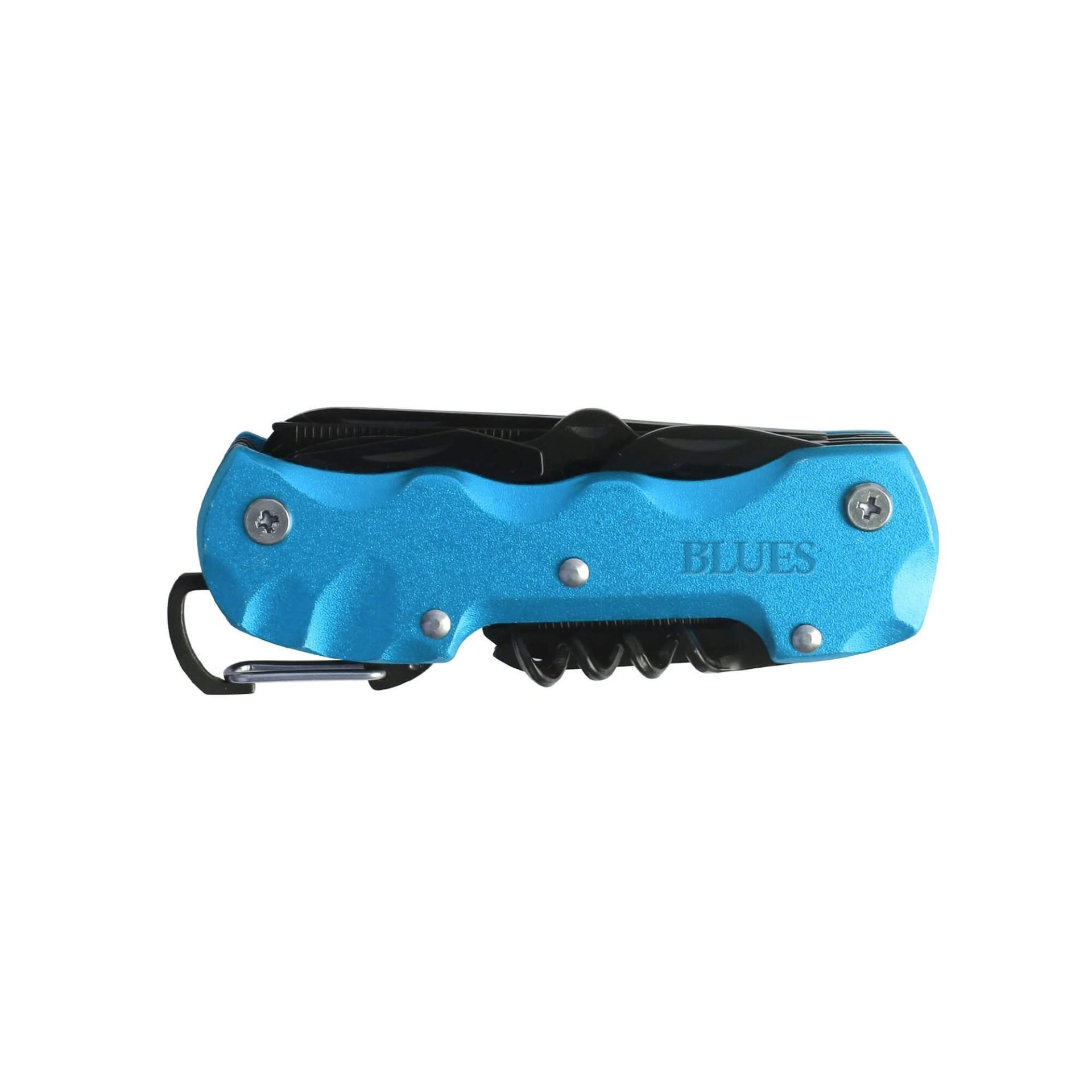 Multitool Pocket Knife CAPCH303 Branded Blue Side View Closed