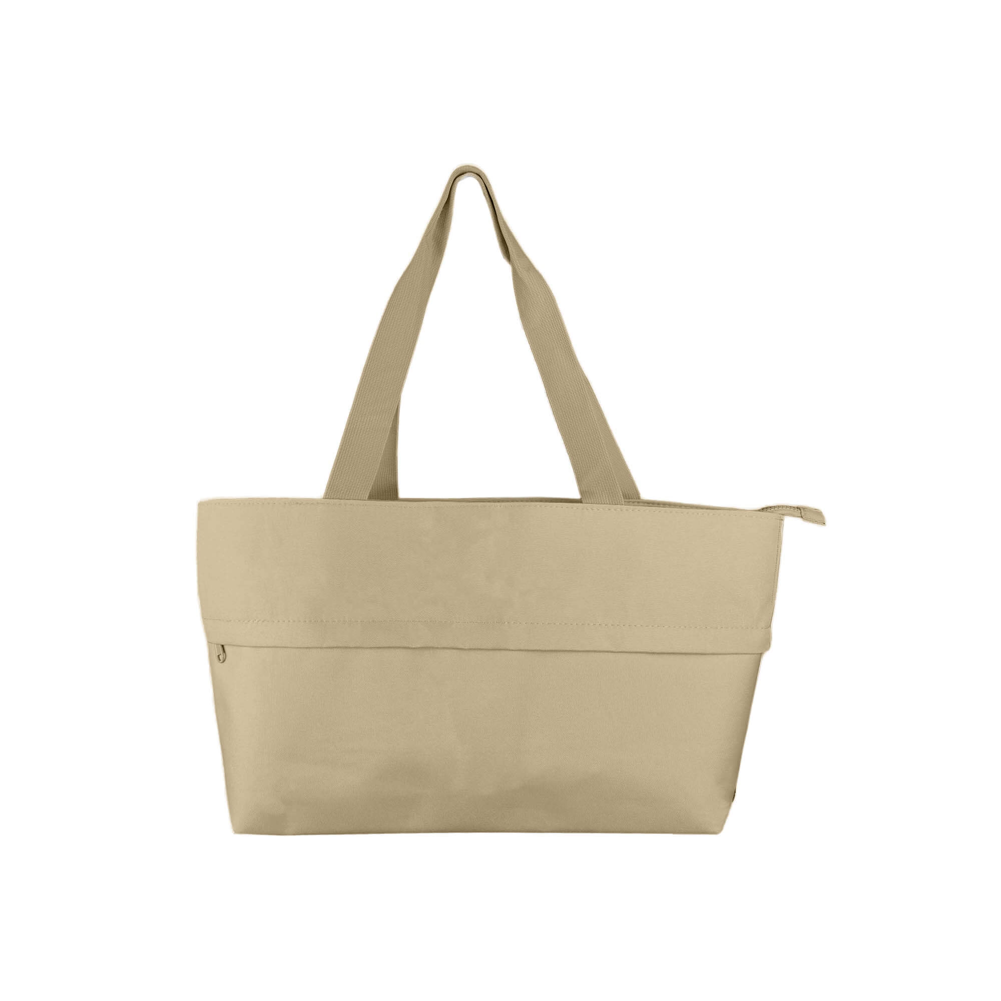 Ghana Extendable Shopping Bag CANLB019 Unbranded Side View Natural Compact