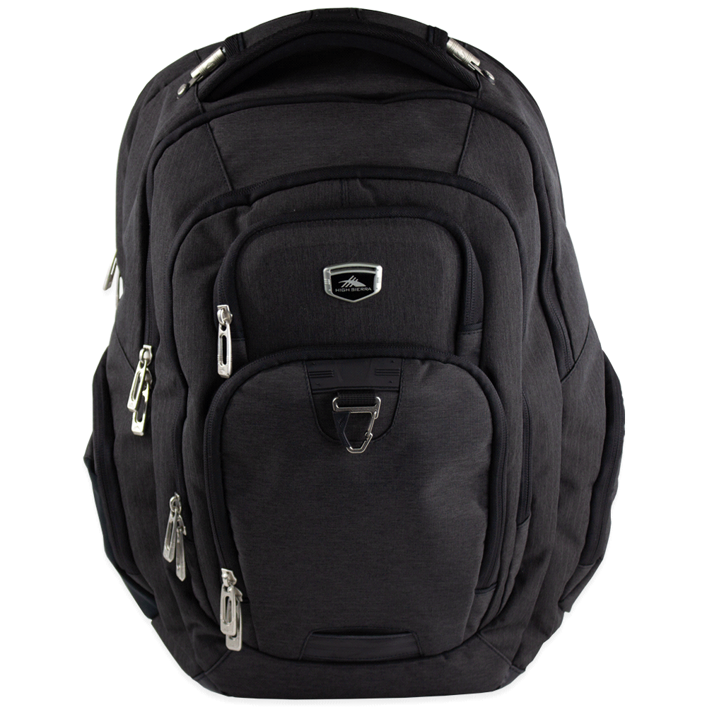 Sierra Elite Eco RPET 17 Inch Computer Backpack 42 Litre CAHS1017 Unbranded Graphite Front View Sierra Elite Eco RPET 17 Inch Computer Backpack 42 Litre CAHS1017 Unbranded Graphite Front View