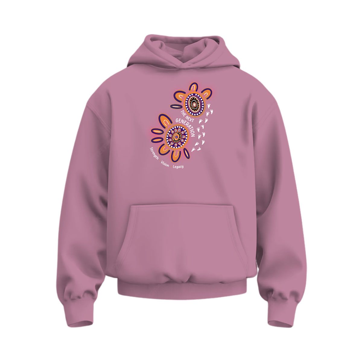 Generations Hoodie CAIP003 Unbranded Pink Front View