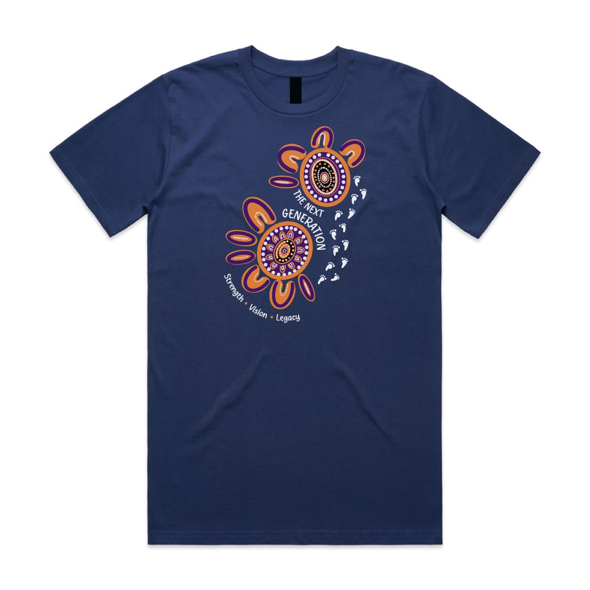 Generations T Shirt CAIP004 Unbranded Navy Front View Generations T Shirt CAIP004 Unbranded Navy Front View