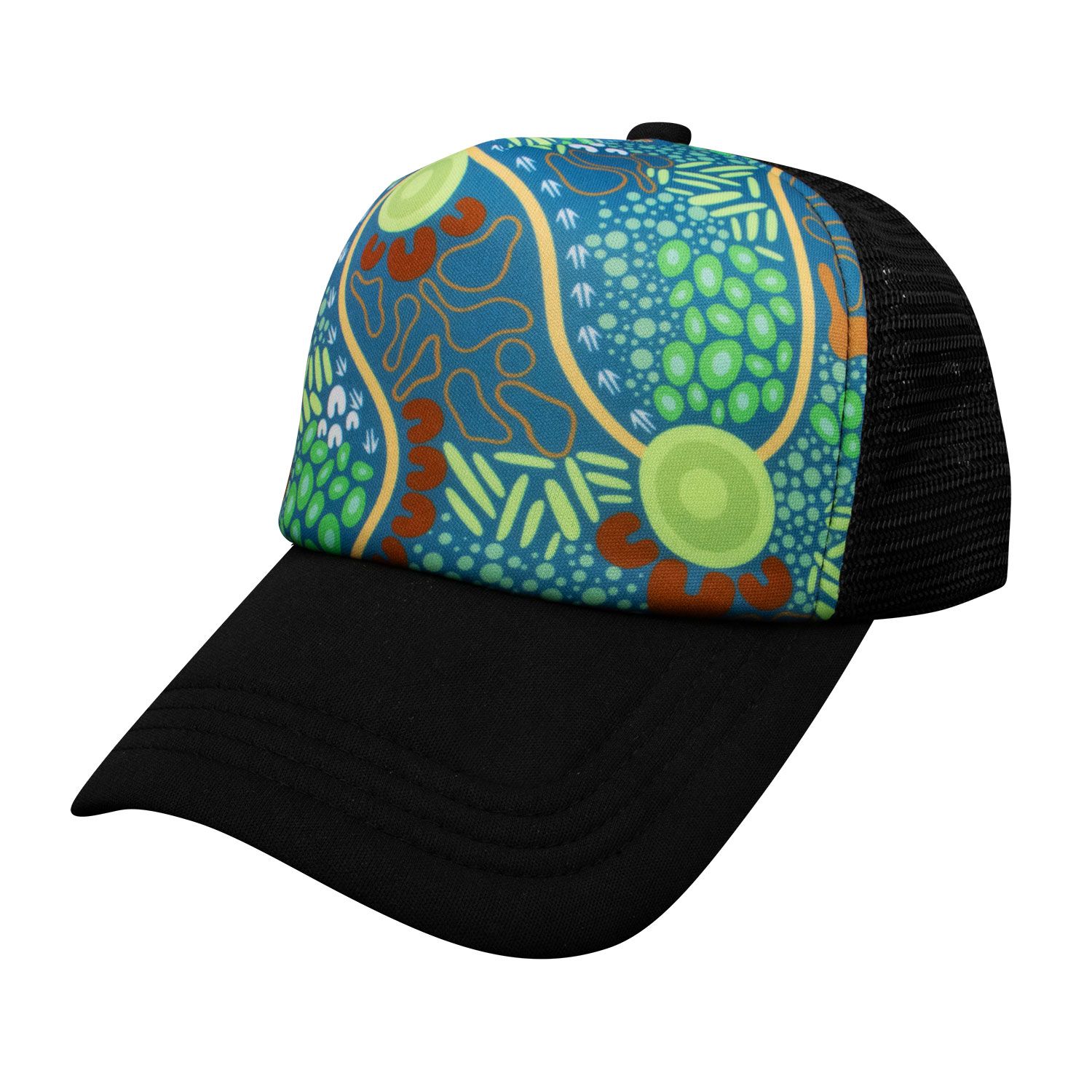 Moving Forward Trucker Cap CAIP058 Unbranded Blue Front View