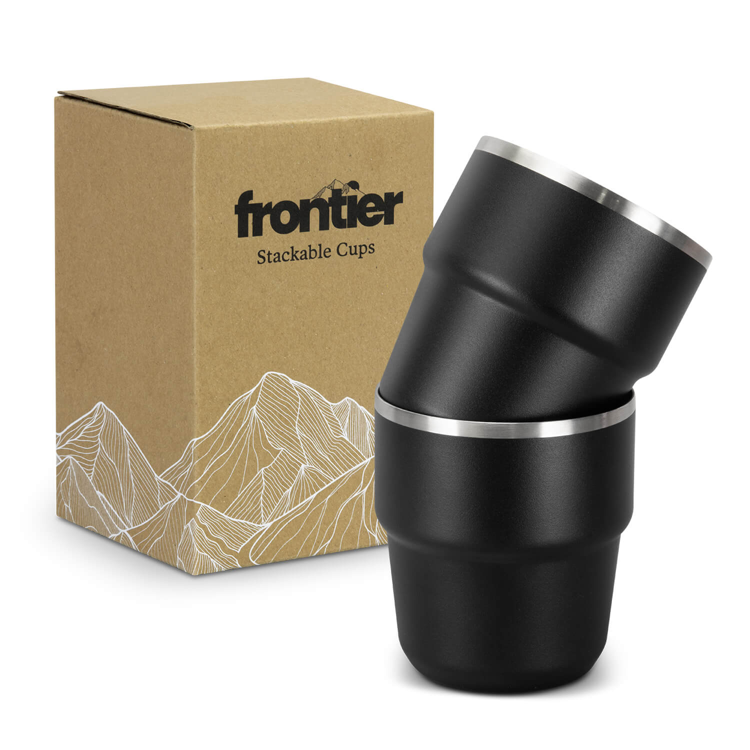 Frontier Stackable Cups Set of 2 CA128883 Main Frontier Stackable Cups Set of 2 CA128883 Main