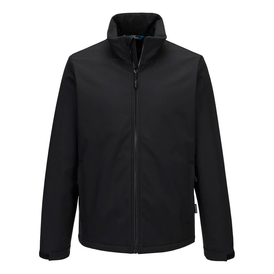 Heated Softshell Jacket CAS647 Black Front Heated Softshell Jacket CAS647 Black Front