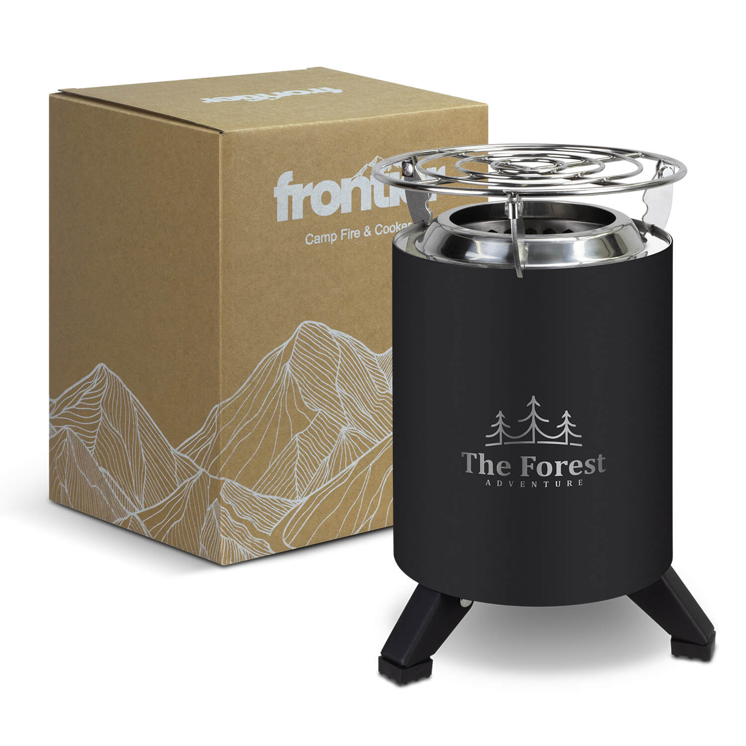 Frontier Camp Fire and Cooker CA126565 WIth Box Branded Frontier Camp Fire and Cooker CA126565 WIth Box Branded