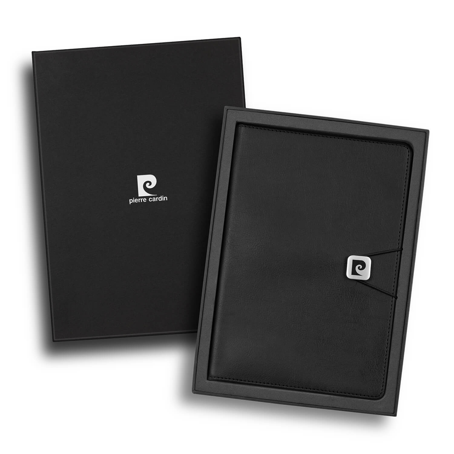 Pierre Cardin Biarritz Notebook Gift Set CA120942 Box Open Top Down