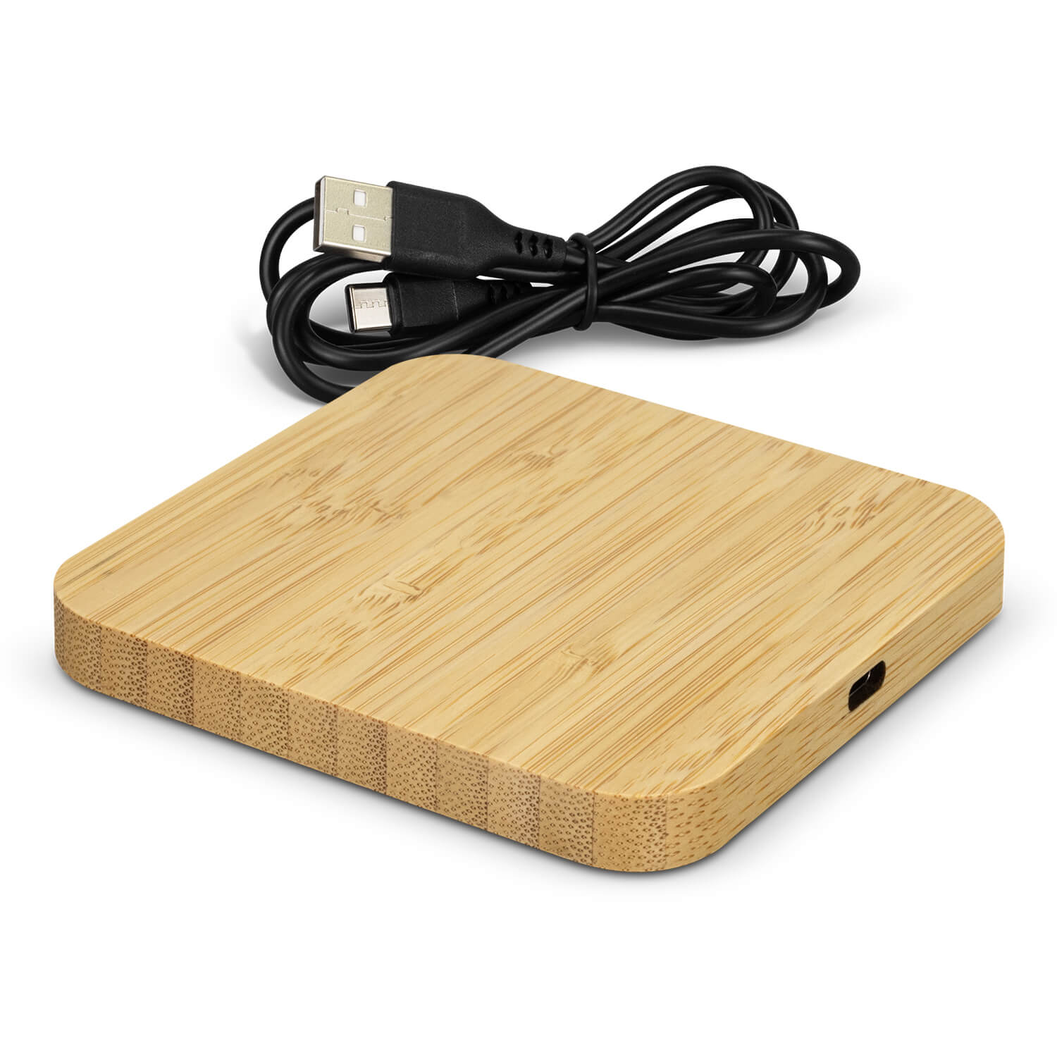 NATURA Bamboo Wireless Fast Charging Hub CA126409 With Cable