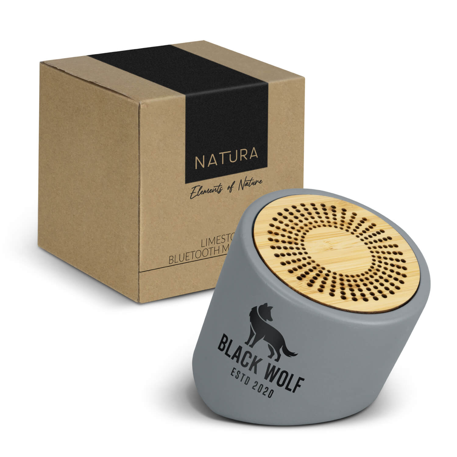 NATURA Limestone Bluetooth Mini Speaker CA122467 Main Branded NATURA Limestone Bluetooth Mini Speaker CA122467 Main Branded