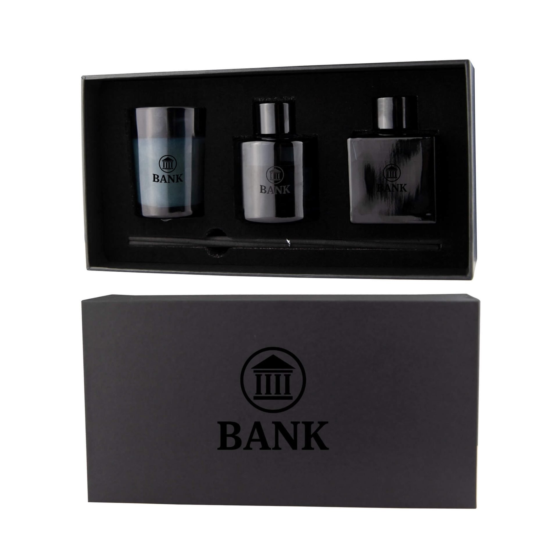 Aroma Diffuser and Candle Gift box CADF005 Box Opened