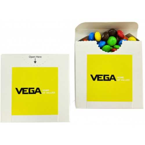 Flip Lid Cardboard Box with Mini M&Ms 50g CACC078D50 Main Flip Lid Cardboard Box with Mini M&Ms 50g CACC078D50 Main