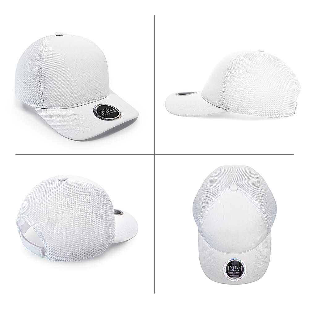 Ottoman Polyester Mesh Cap CAIV176 All Angles
